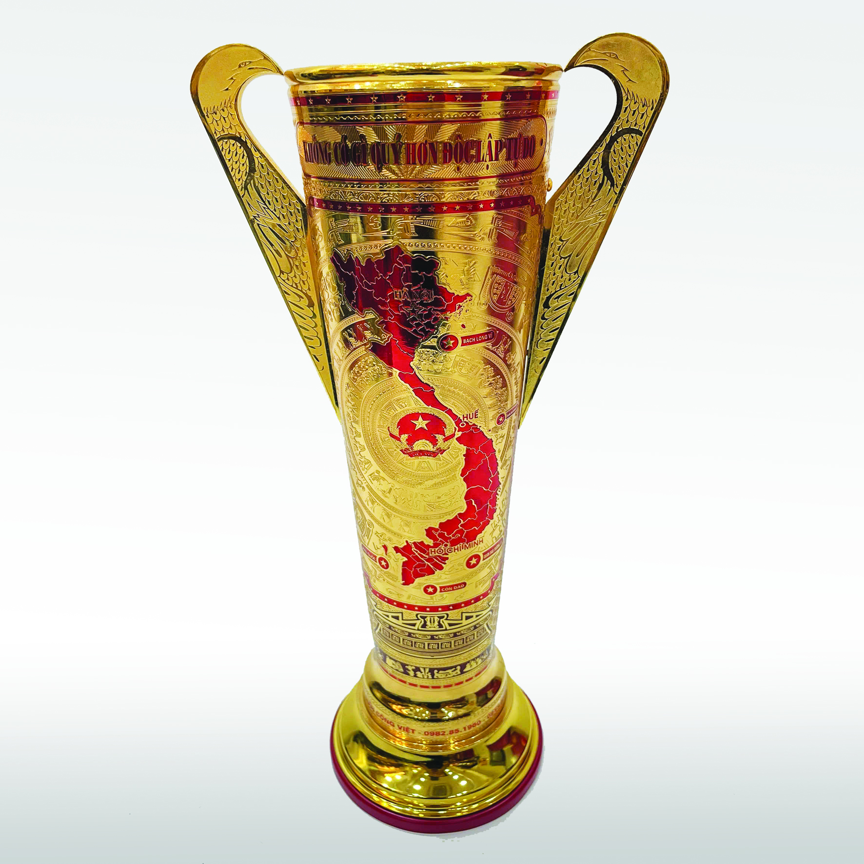 Lọ hoa Catut57 Mạ Vàng (loại dài)