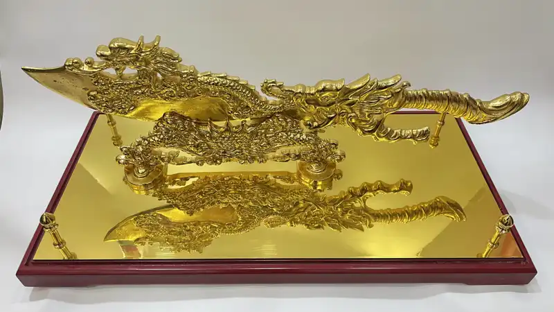 Đồ Long Đao Đồng Mạ Vàng
