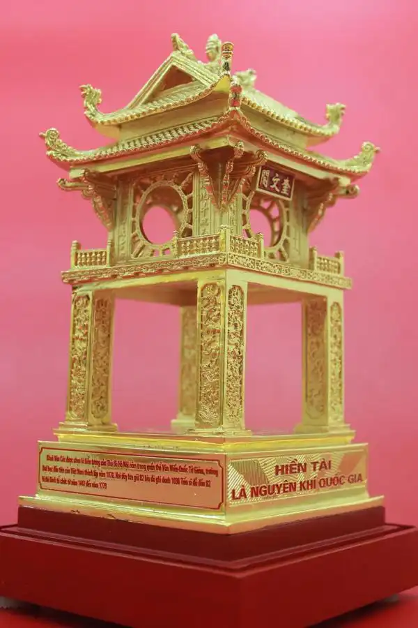 Mô Hình Khuê Văn Các Mạ Vàng (cỡ lớn)